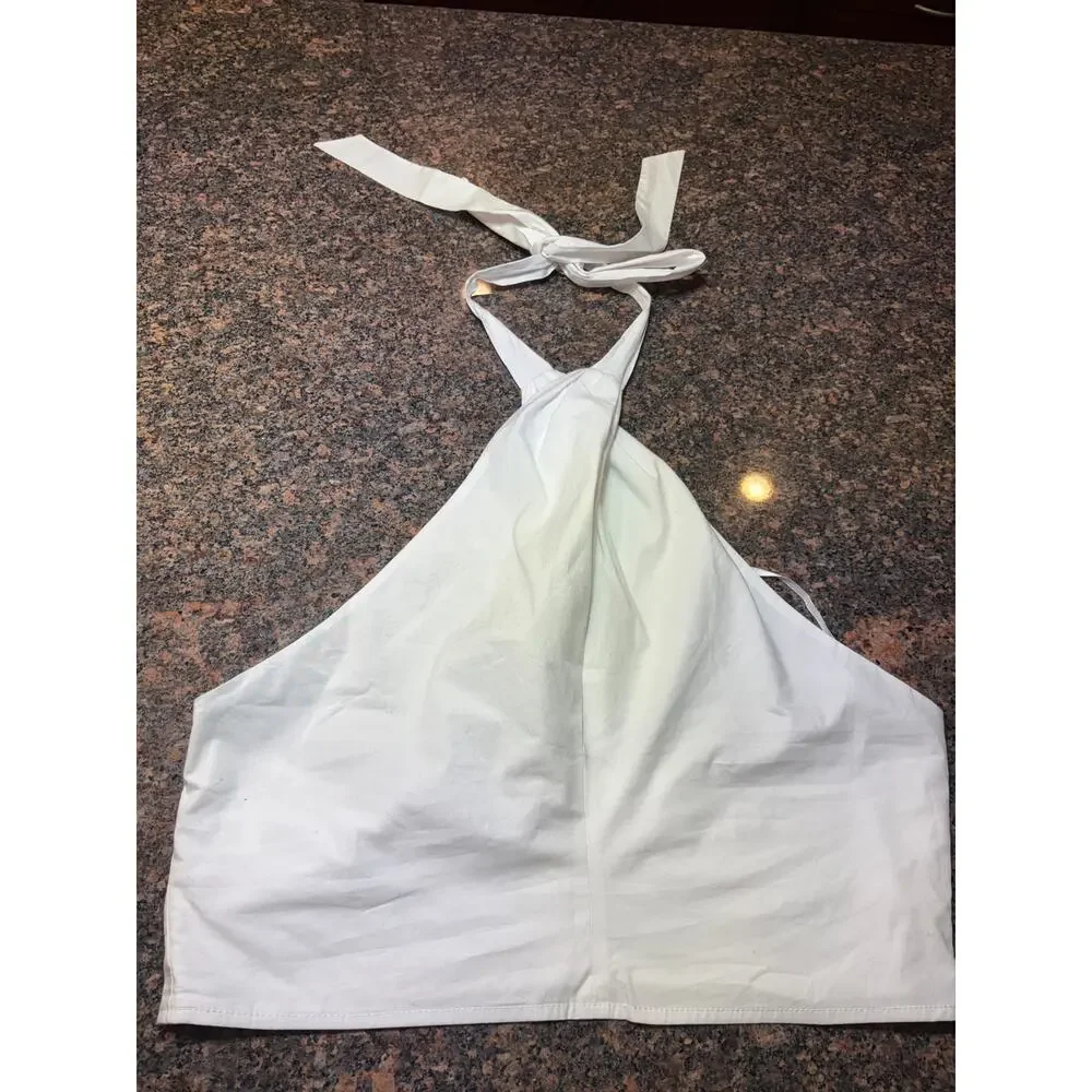 Staud 100% Cotton Halter Side Zipper Size 14 NWT - Picture 10 of 16